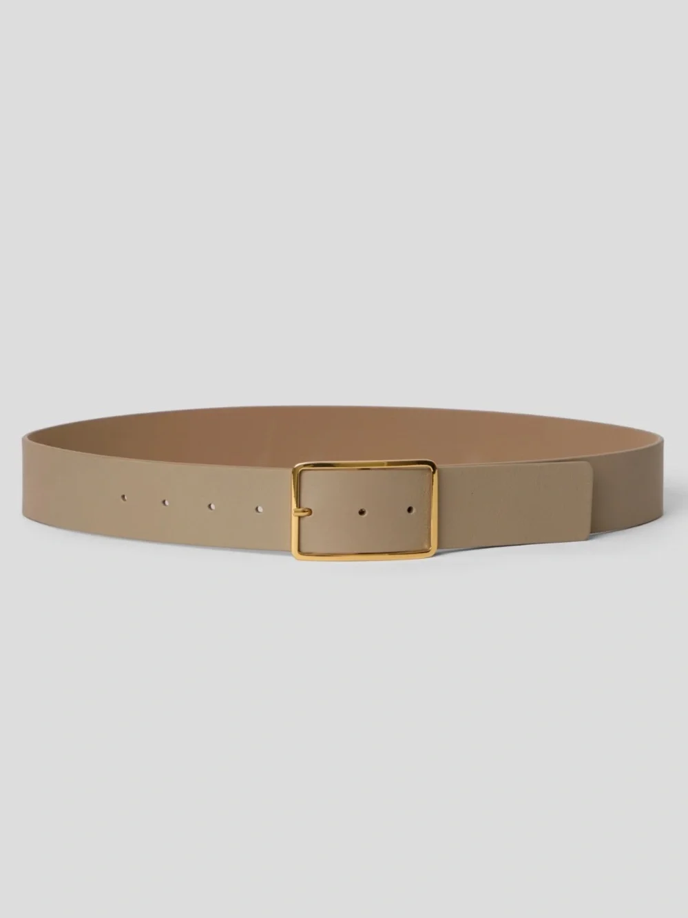 B-Low the Belt Milla Leather Hip Belt Olive Green Tan Gold Buckle Size Small